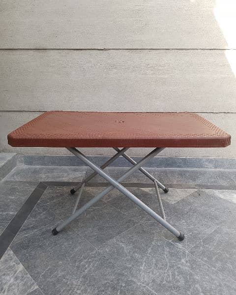 Plastic folding table Brown and Chocolate 9