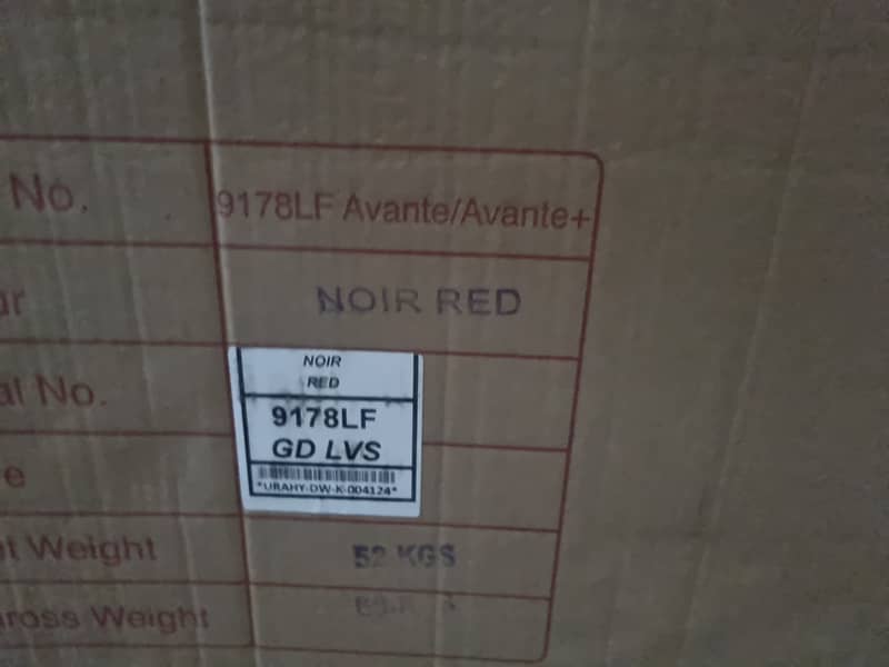 Dawlance 9178 LF Chrome/Avante Noir Red Fridge 2