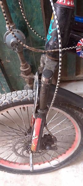 condition  use  disc  brake  hain gear  shock back tyer new 5