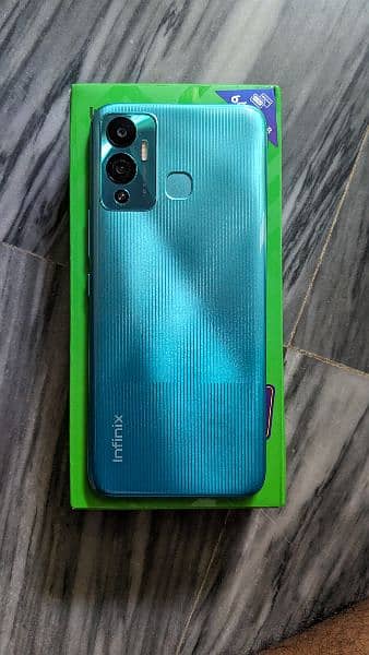 Infinix hot 12 play 4/64 green color with box 7