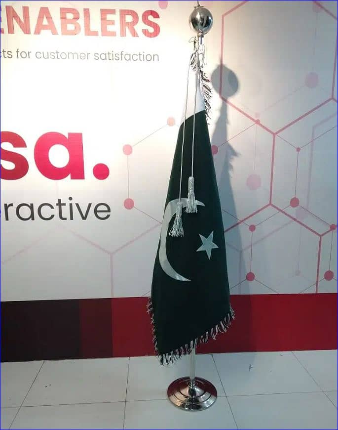 Indoor Flag and Gold Pole , Saudi Arabia Flag , Palestine Flag , Scarf 3