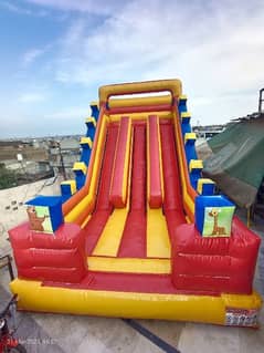 jumping castle slide