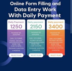 ONLINE FORM FILLING AND DATA ENTRY WORK WITH DAILY PAYMENT