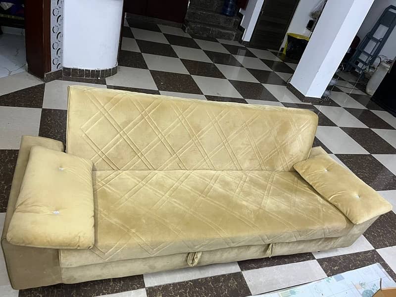 Sofa bed, bed set and chairs urgent sale 2