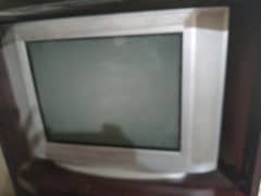 Samsung Original TV with wooden TV trolley 0