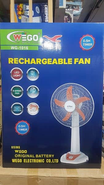 Rechargeable fan 1