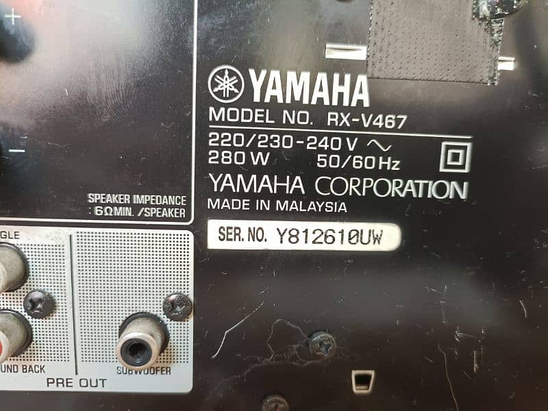 Yamaha RX-V467 3