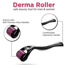 Derma Roller Titanium needles for hair fall and anti wrinkles.