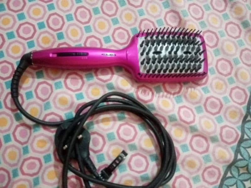 baybliss hair brush straightener 1