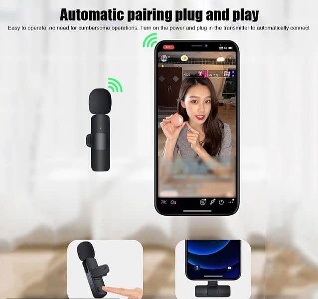k9 virless vlogging rechargeable microphone 4