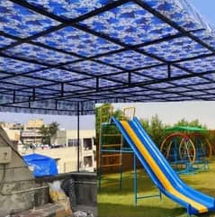 play ground swings and roof parking shades in fiber glass 0