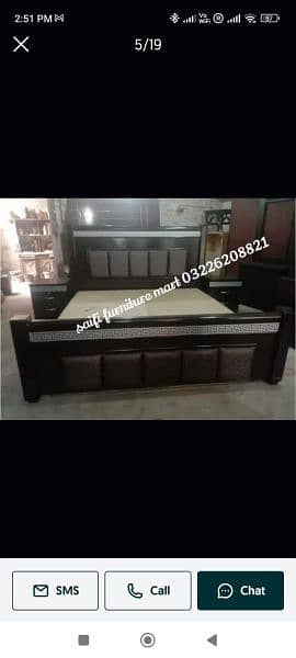 double bed/brass bed/bed set/furniture for sale 3