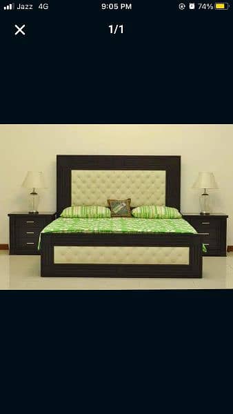 double bed/brass bed/bed set/furniture for sale 10