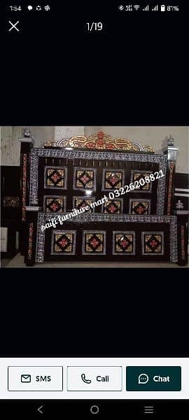 double bed/brass bed/bed set/furniture for sale 11