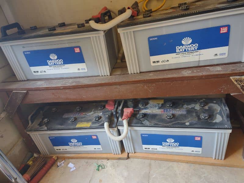 4 Daewoo Battery 145 AH, Only 6th Month use 1