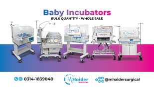 Baby Incubators  - Bulk Stock - Wide Range