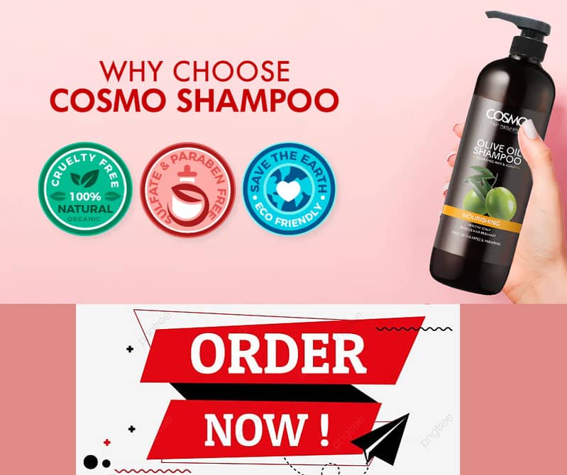 Cosmo Shampoo free of sulphate and chemicals ,imported from Dubai. 2