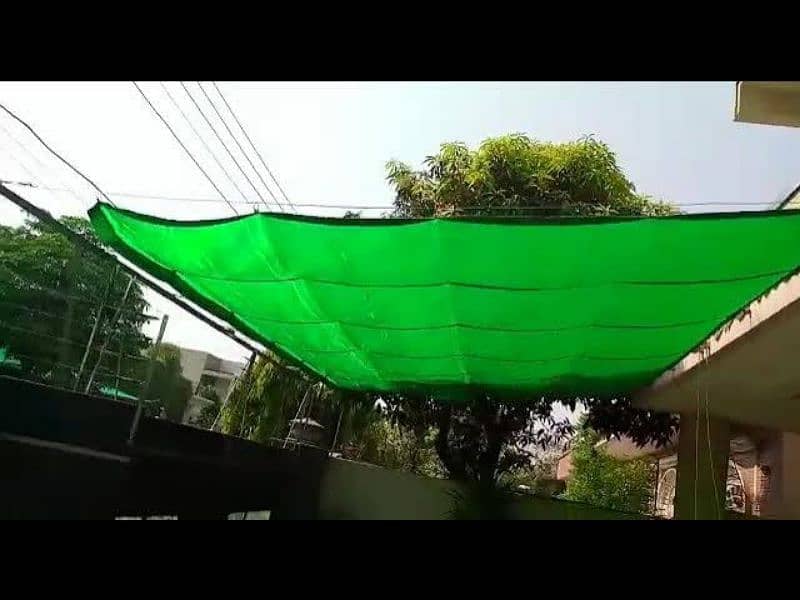 Foldable Shade net, Folding Sunshade net, Green Net for swimming pool, 3