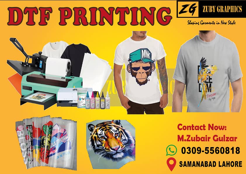 DTF Printing on T-Shirts, Reflective Printing, Rainbow Printing 2