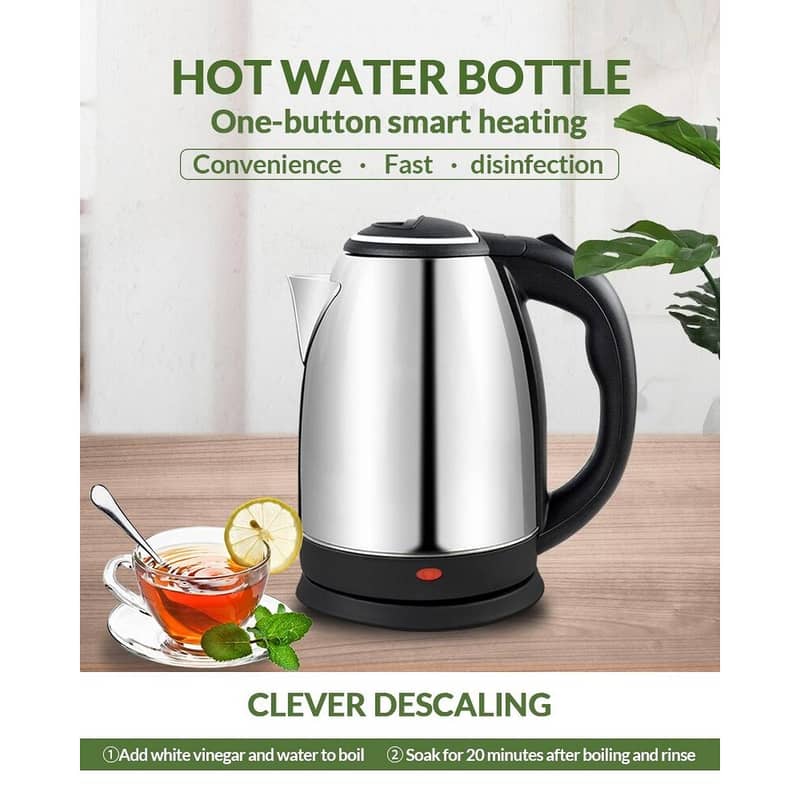 Electric Kettle Stainless Steel 2 Litre (Brand New) 1
