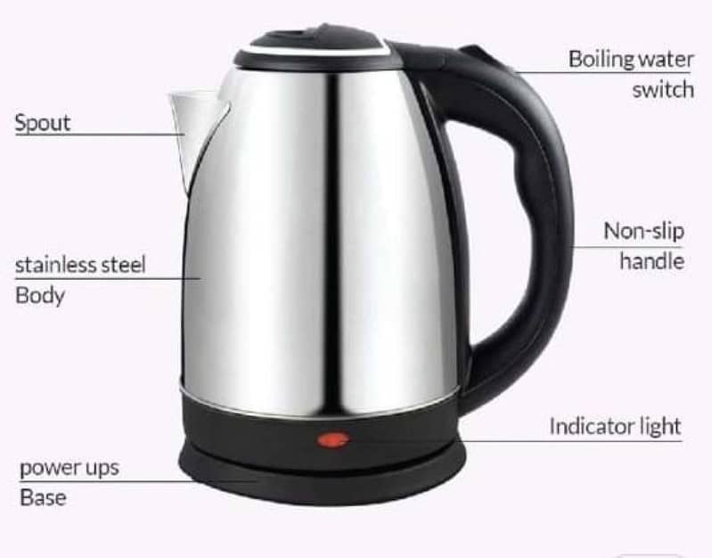 Electric Kettle Stainless Steel 2 Litre (Brand New) 2