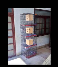 4 portion folding cage. . with boxes