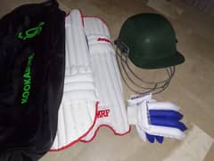 Kids Cricket kit - pads, Helmet, Gloves, kit Bag