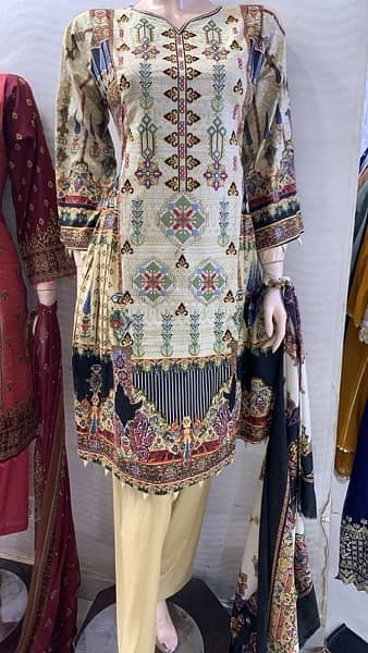 Bin Saeed New Summer Collection 2024 Lawn 3Pc Ready To Wear 3