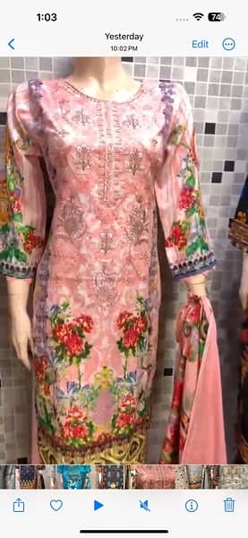 Bin Saeed New Summer Collection 2024 Lawn 3Pc Ready To Wear 7