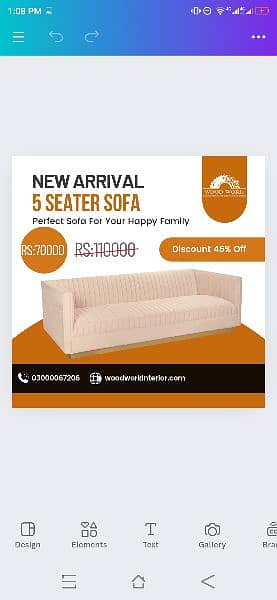 five seater sofa brand new 0