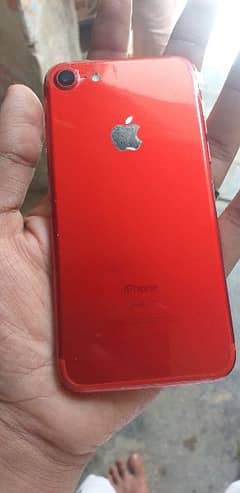 iphonr 7 red color 128 gb bypas 10&10 comdition full ok