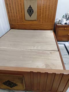 Bed set with 2 side tables with master multiform mattress