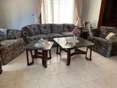 5 Seaters sofa set with 3 tables