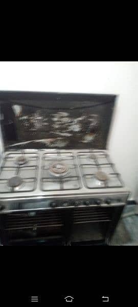 cooking range gass + electric convection oven 3