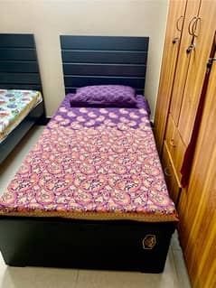 single new bed with molty foam mattress
