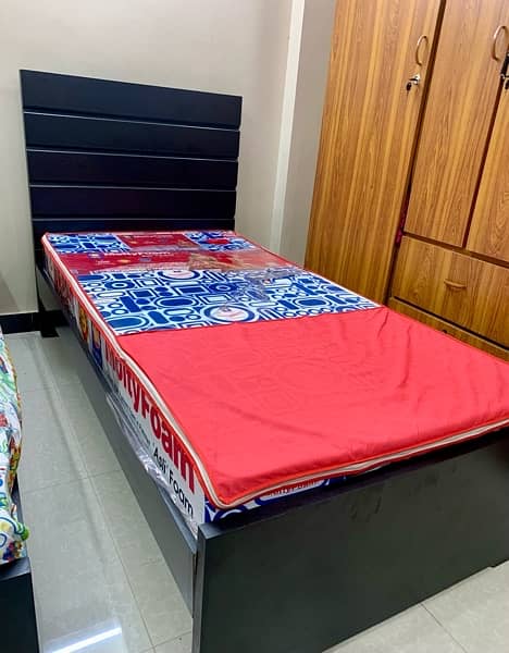 single new bed with molty foam mattress 5