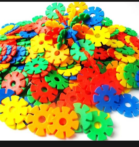 72 Pcs - Colorful Snowflake build Blocks - Brain
and Educational toys 1