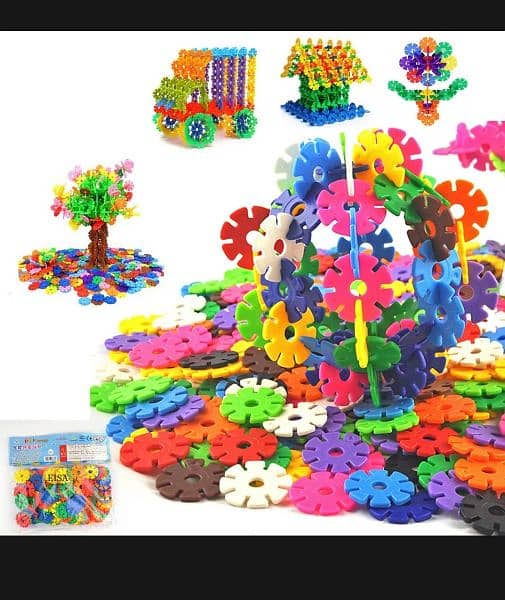 72 Pcs - Colorful Snowflake build Blocks - Brain
and Educational toys 4