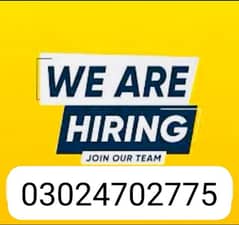 online job available for male and female and student staff required