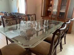 Fancy Dining Table with 8 Chairs - Must sell this weekend