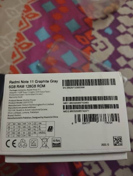 Redmi note 11.6/128 gb with box and original charger 3