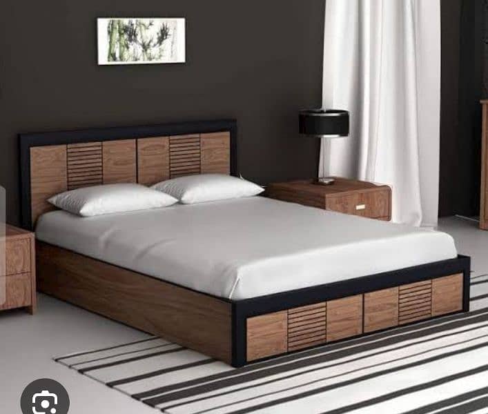 bed set/ wooden bed set/ king size bed/ single beds/ furniture 1