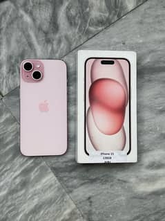 IPHONE 15 PINK JV 128GB LLA MODEL 100 BATTERY HEALTH ONLY 71 cycle