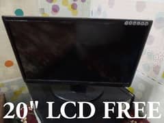 Desktop PC. 20" LCD FREE