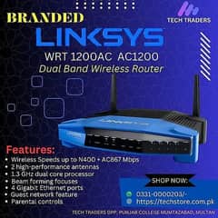 Linksys WRT1200AC "Best VPN Router" Wi-Fi Router (Branded Used)