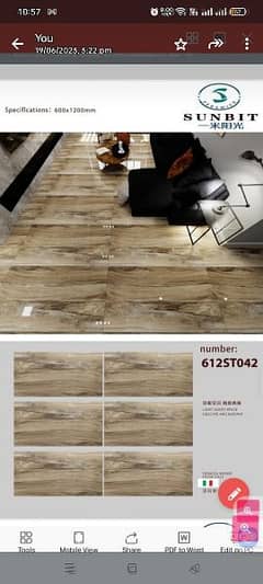 wall and flooring tiles