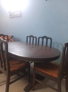 sheesham Wood 6 chair table