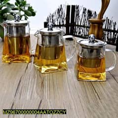 glass tea pot with infuser , 750 ml