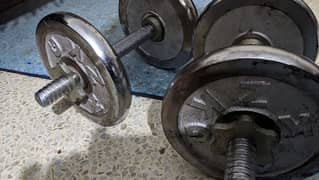 Dumbells Imported plates and Rod