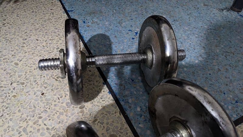 Dumbells Imported plates and Rod 2